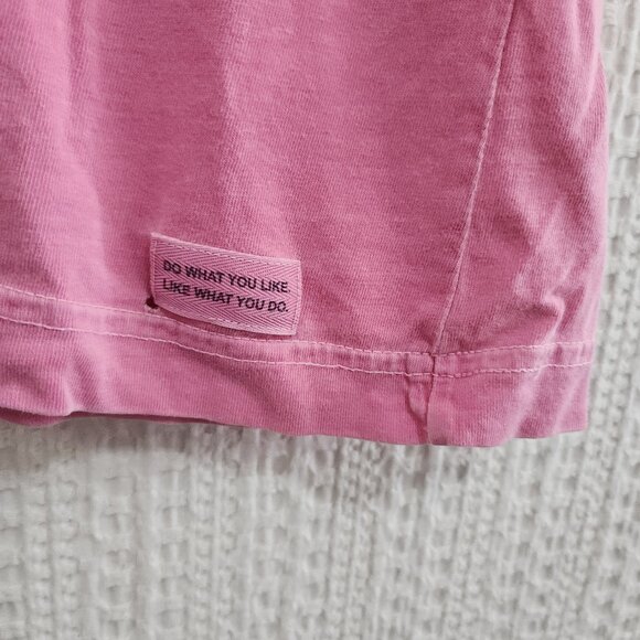 Life is Good Pink Horse Play Distressed Shirt Size Small - Picture 7 of 12